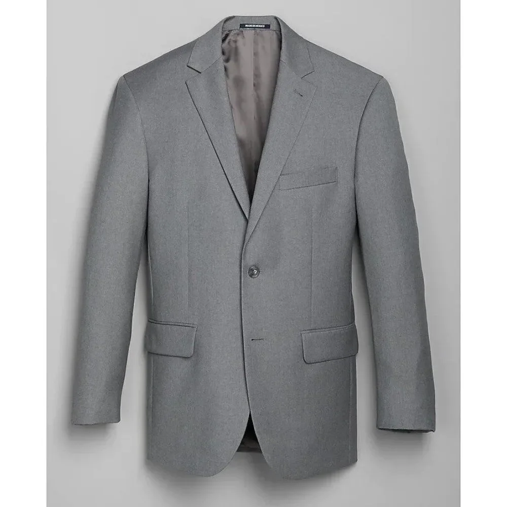 43R Jos A Bank 1905 Navy Mens Sportcoat Blazer Jacket‎ Tailored Fit Grey D040200